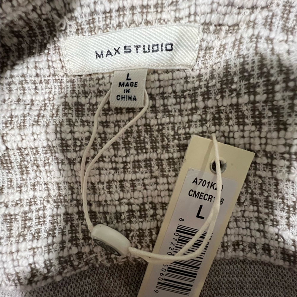 Max Studio Gray Patterned Sweater - Picture 5 of 7